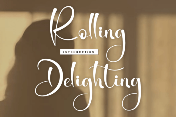 Discover the Artisan Charm of Rolling Delighting Font