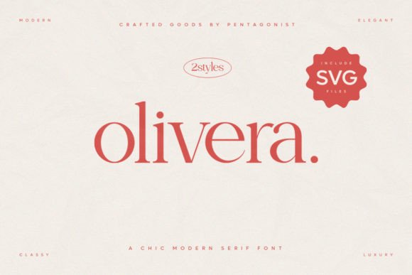 Olivera: The Serif Font That Whispers Luxury