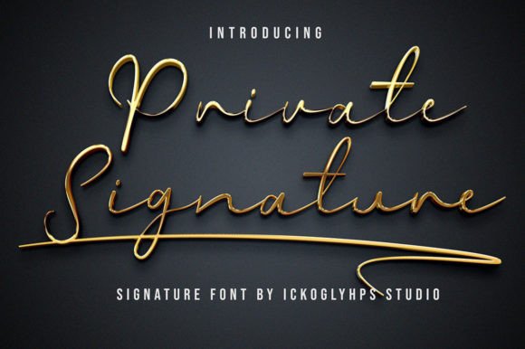 Private Signature: A Font That Feels Like a Handwritten Note