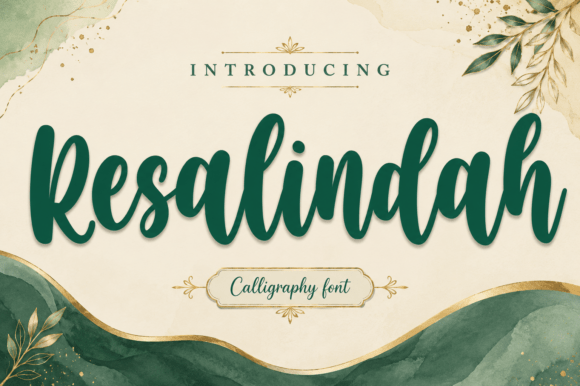 Resalindah: The Script Font for Elegant, Personal Branding