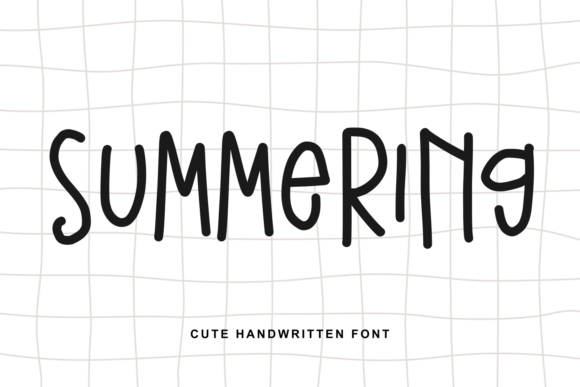Summering: A Handwritten Font That Feels Like Sunshine