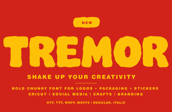 TREMOR: The Bold, Hand-Shaped Font That Demands Attention